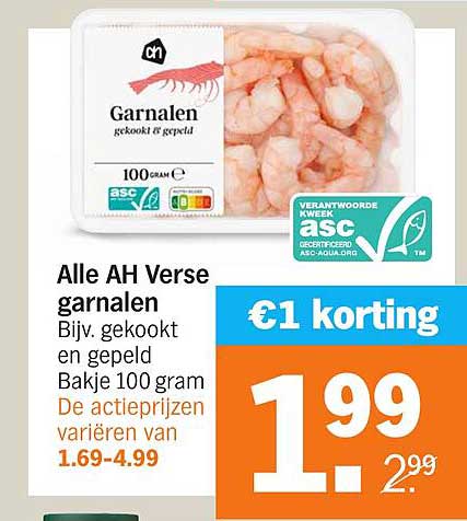 Alle AH Verse garnalen