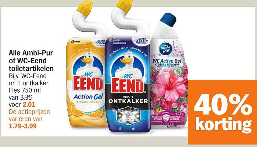 Alle Ambi-Pur of WC-Eend toiletartikelen