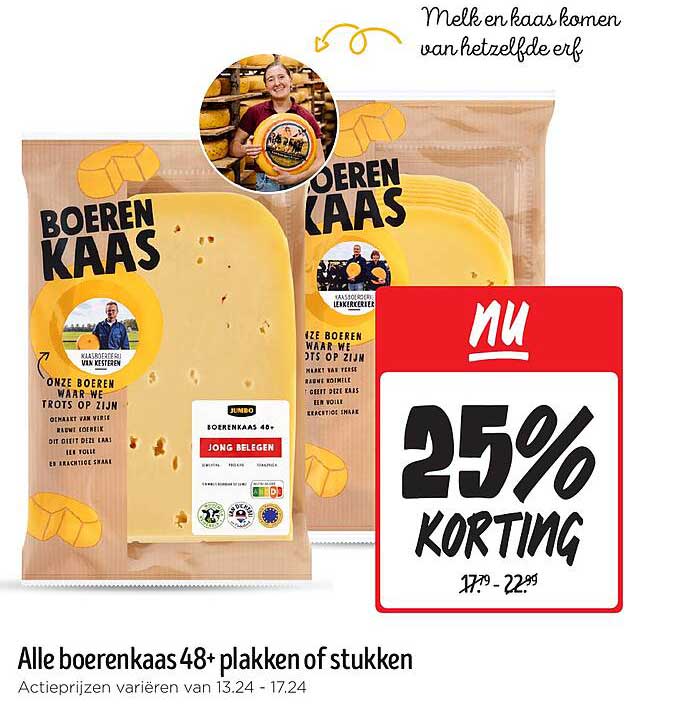 Alle boerenkaas 48+ plakken of stukken