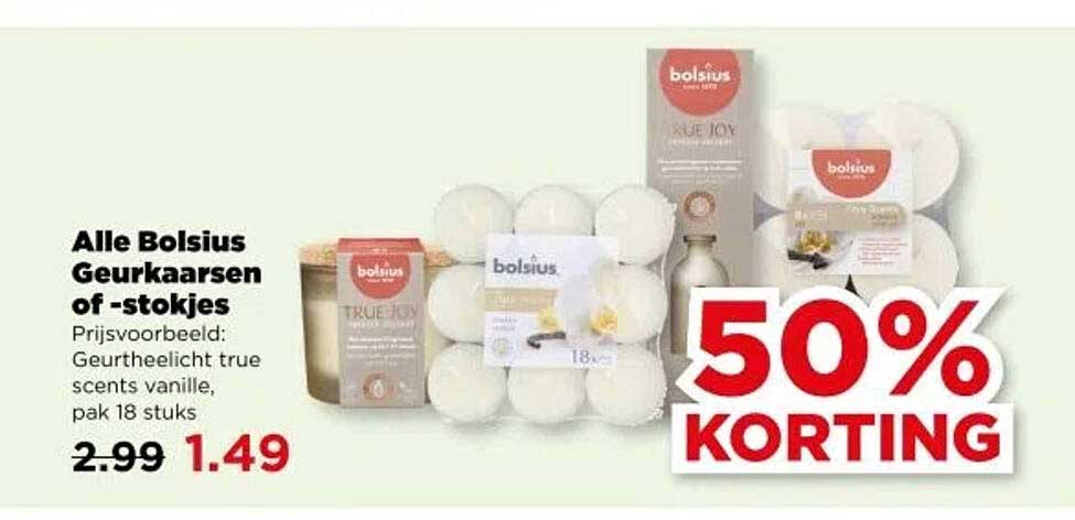 Alle Bolsius Geurkaarsen of -stokjes