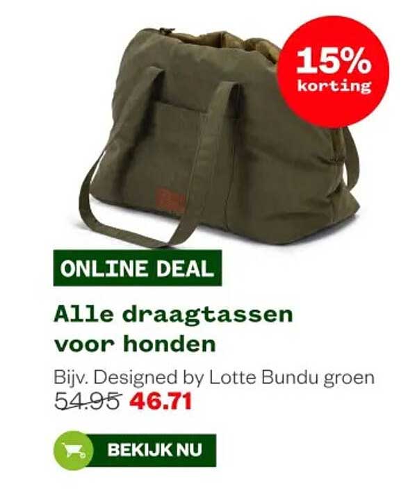 Alle draagtassen voor honden