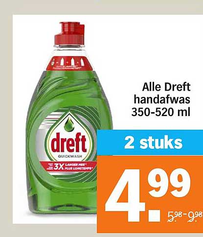 Alle Dreft handafwas 350-520 ml