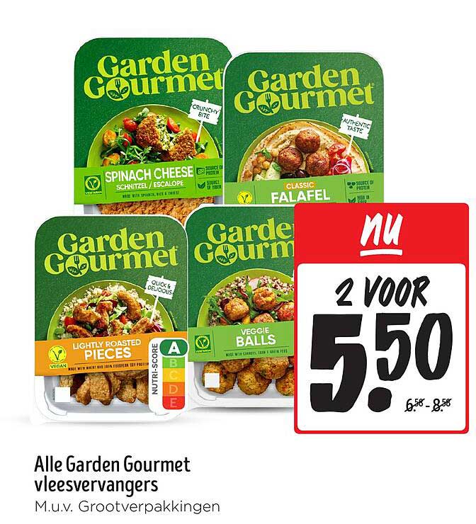 Alle Garden Gourmet vleesvervangers