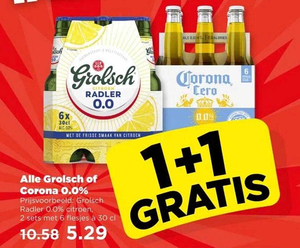 Alle Grolsch of Corona 0.0%