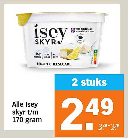 Alle Iséy skyr t/m 170 gram