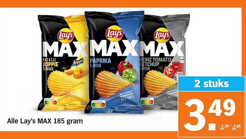 Alle Lay's MAX 185 gram