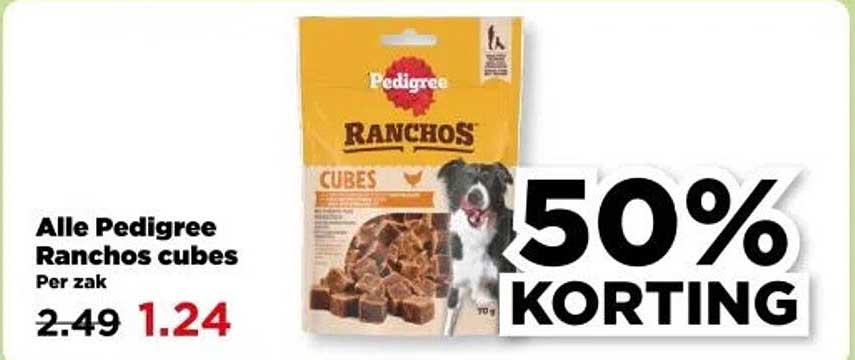 Alle Pedigree Ranchos cubes