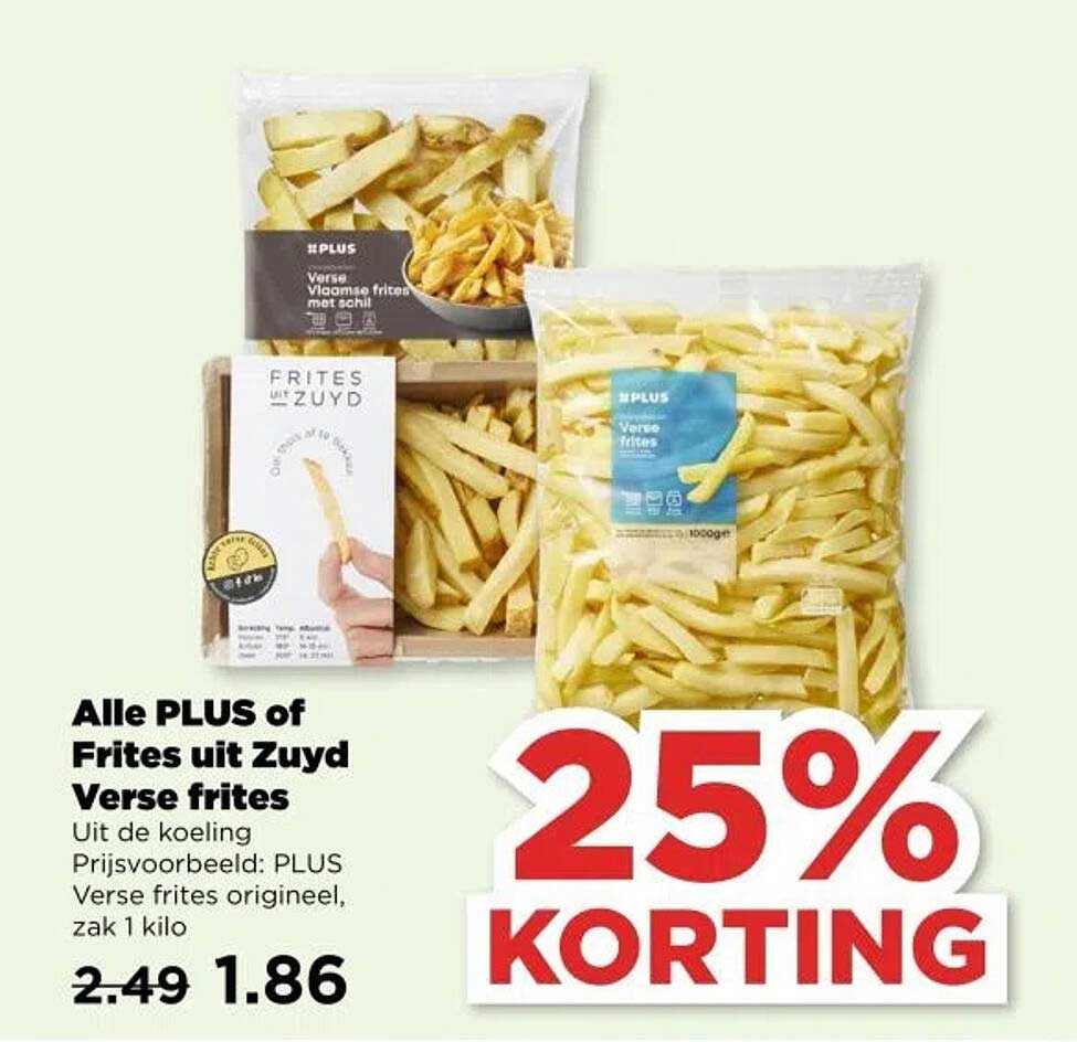 Alle PLUS of Frites uit Zuyd Verse frites