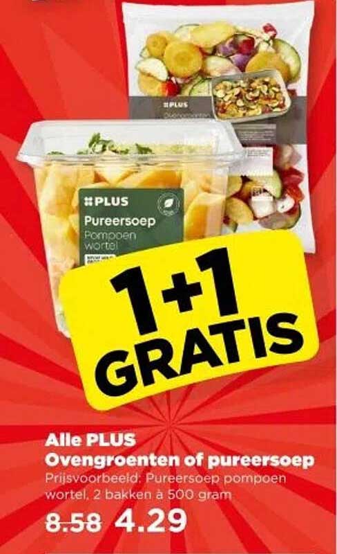 Alle PLUS Ovengroenten of pureersoep