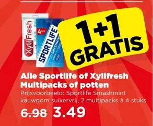 Alle Sportlife of Xylifresh Multipacks of potten