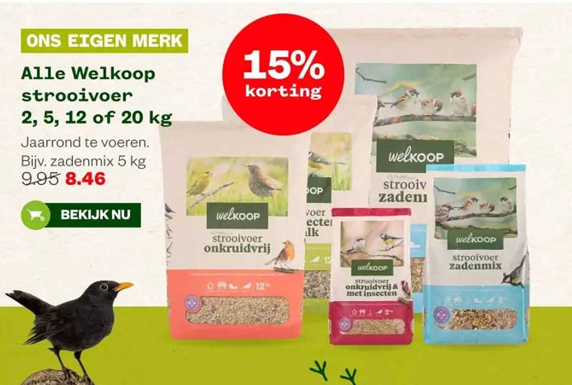 Alle Welkoop strooivoer 2, 5, 12 of 20 kg