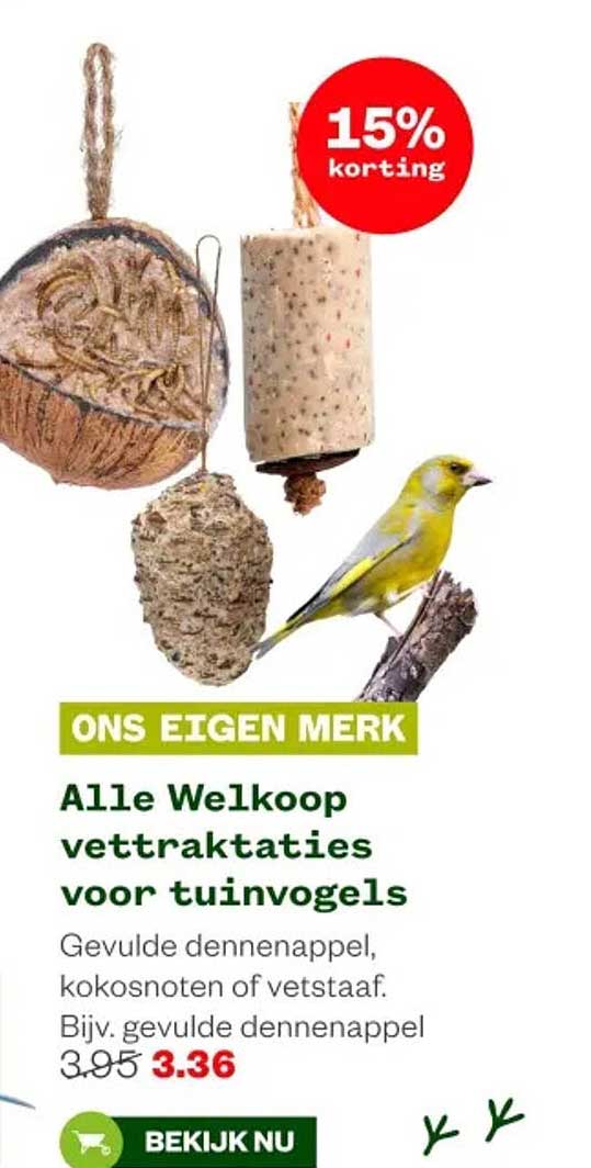 Alle Welkoop vettraktaties voor tuinvogels
