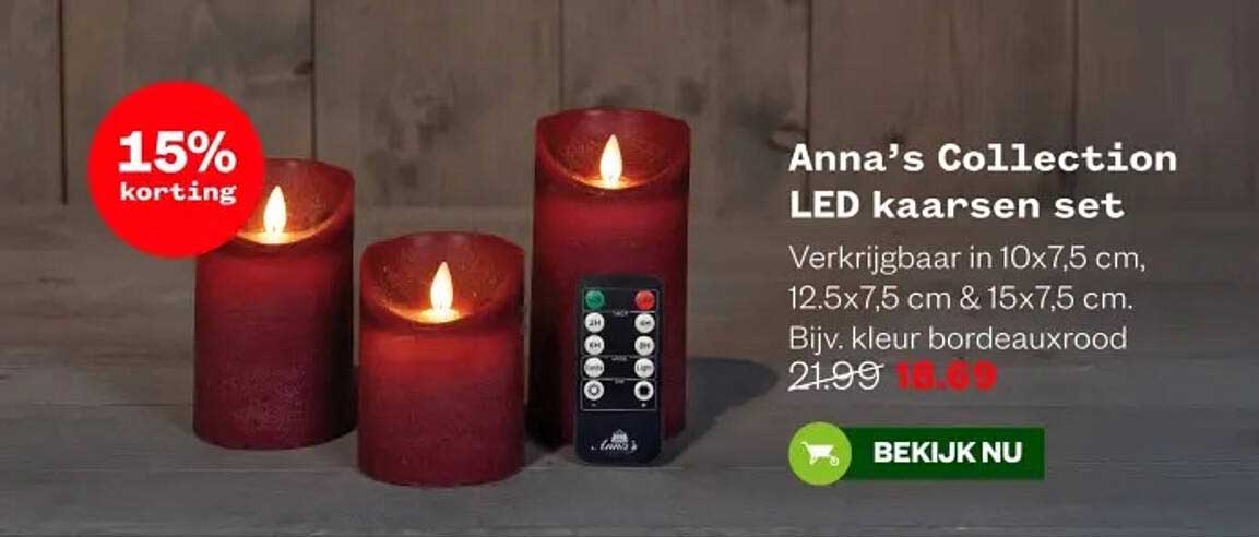 Anna’s Collection LED kaarsen set