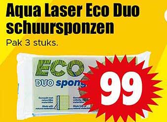 Aqua Laser Eco Duo schuurspongen