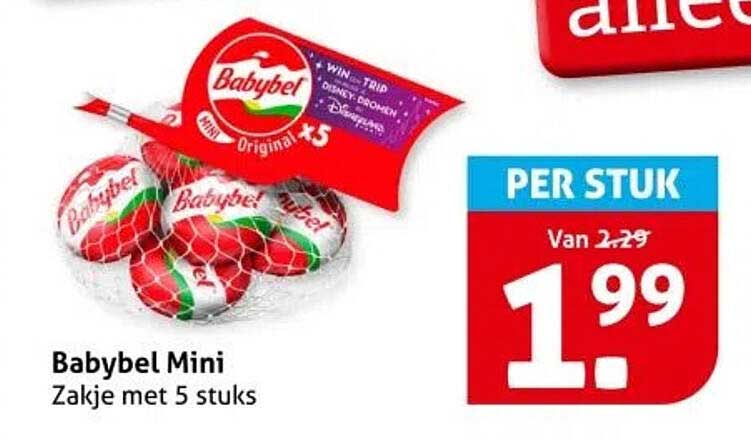Babybel Mini Zakje met 5 stuks
