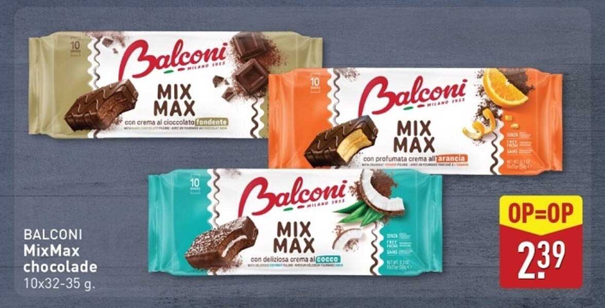 BALCONI MixMax chocolade 10x32-35 g.