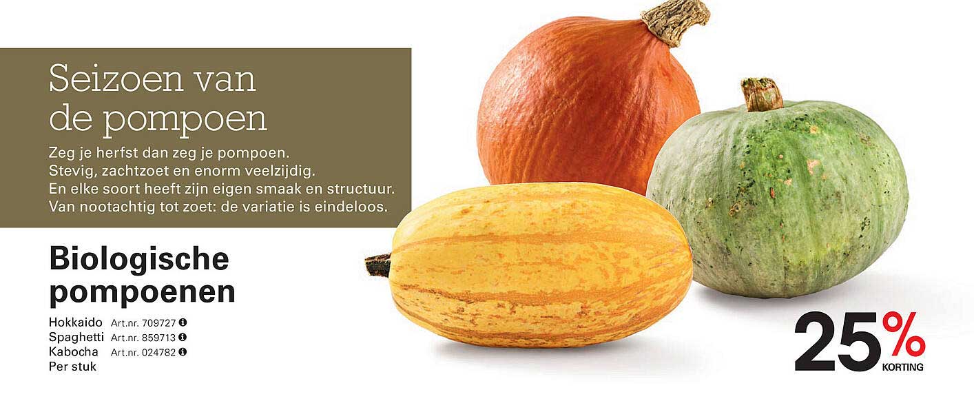 Biologische pompoenen