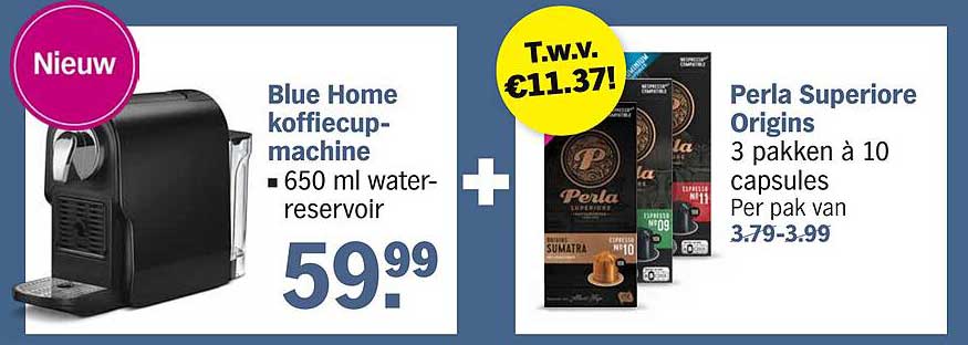 Blue Home koffiecup-machine