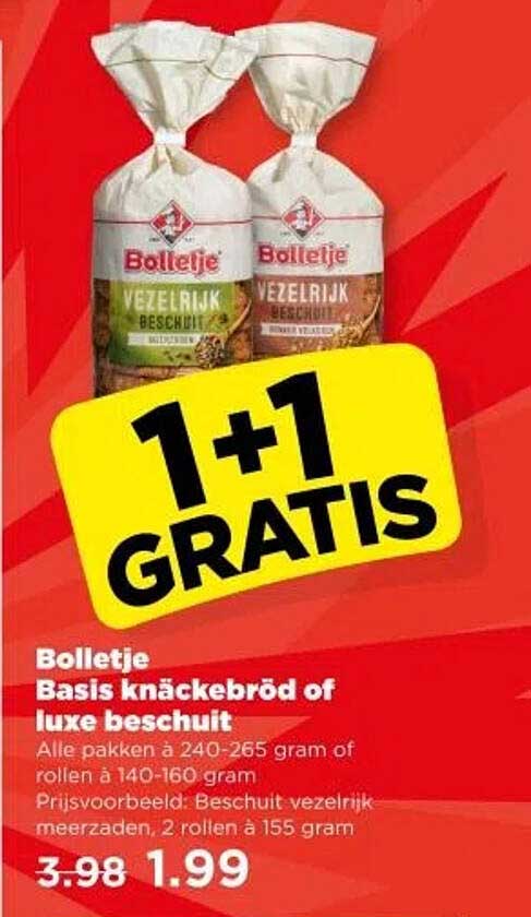 Bolletje Basis knäckebröd of luxe beschuit