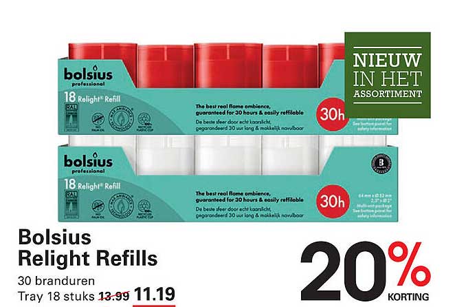 Bolsius Relight Refills