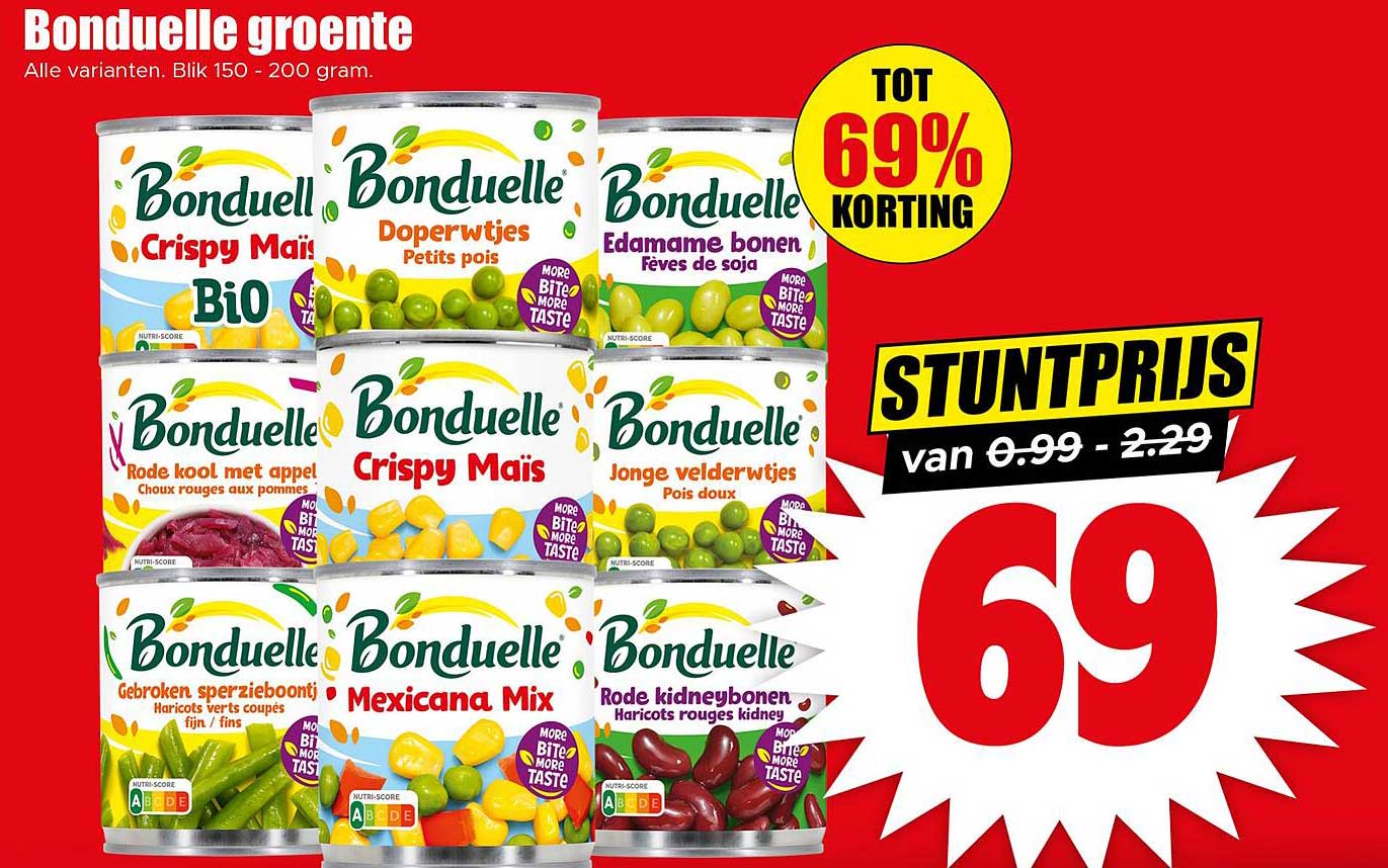 Bonduelle groente
