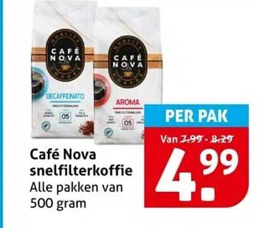 Café Nova snelfilterkoffie