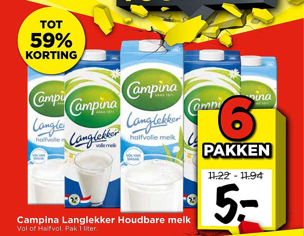 Campina Langlekker Houdbare melk