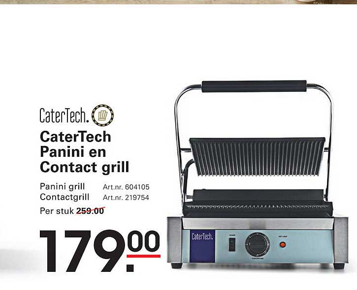 CaterTech Panini en Contact grill