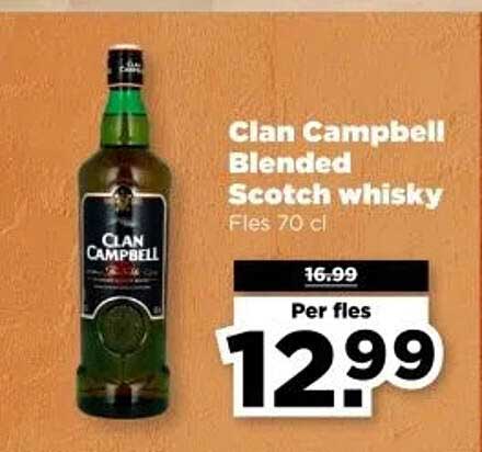 Clan Campbell Blended Scotch whisky Fles 70 cl