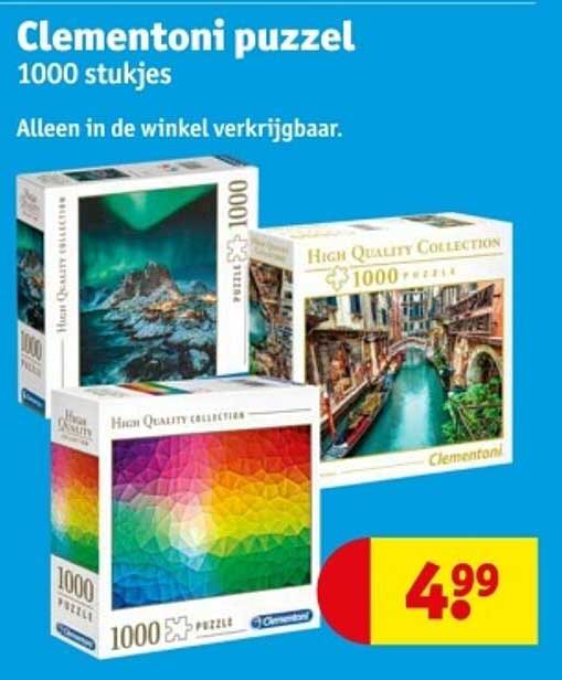 Clementoni puzzel 1000 stukjes