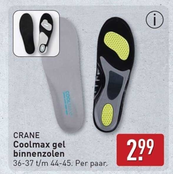 CRANE Coolmax gel binnenzolen