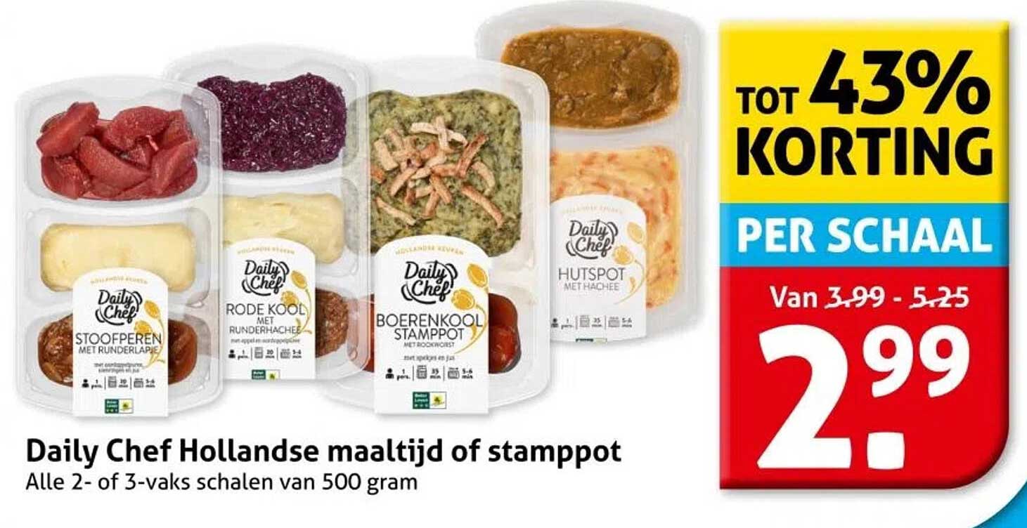 Daily Chef Hollandse maaltijd of stamppot