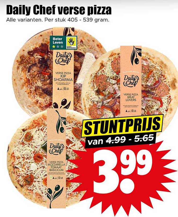 Daily Chef verse pizza