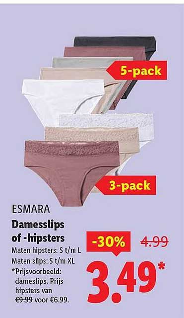 Damesslips of -hipsters