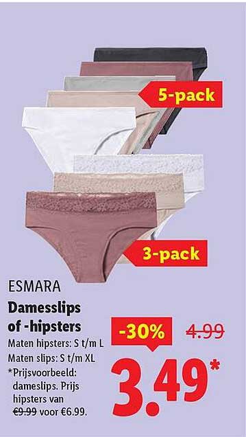 Damesslips of -hipsters