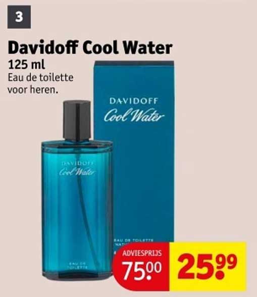 Davidoff Cool Water 125 ml Eau de toilette voor heren.
