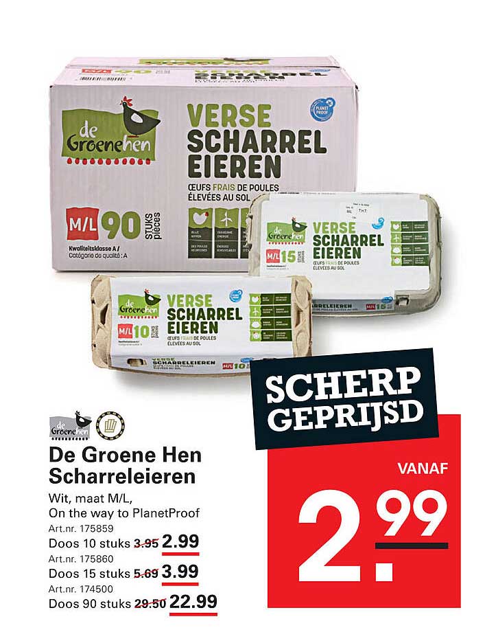 De Groene Hen Scharrel-eieren