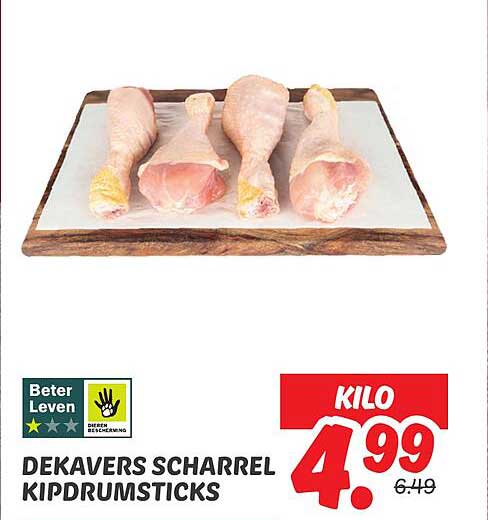 DEKAVERS SCHARREL KIPDRUMSTICKS