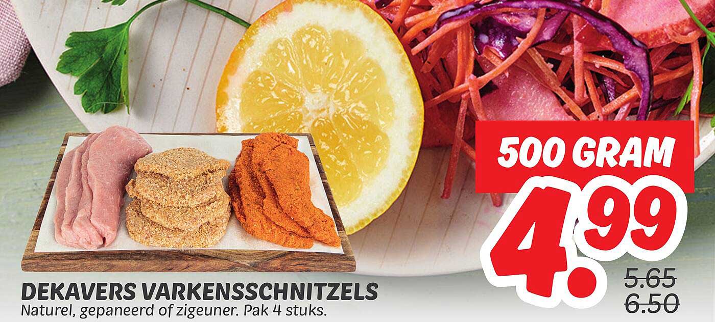 DEKAVERS VARKENSSCHNITZELS