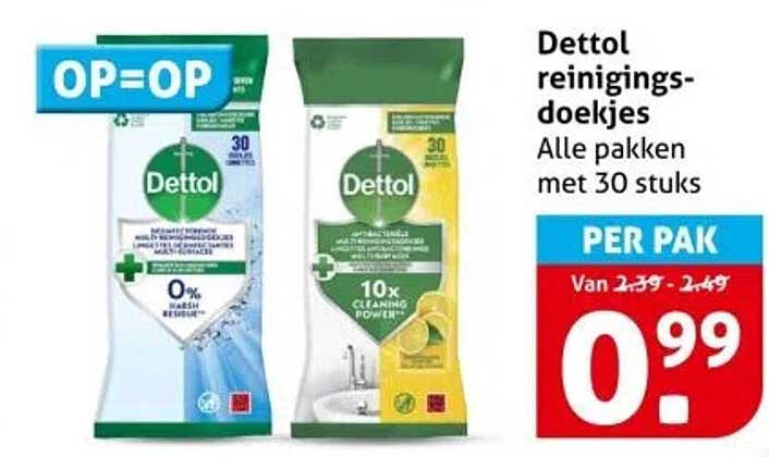 Dettol reinigings-doekjes
