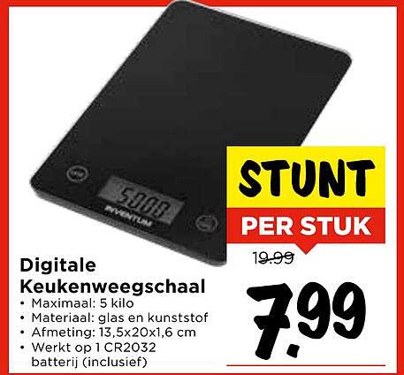 Digitale Keukenweegschaal