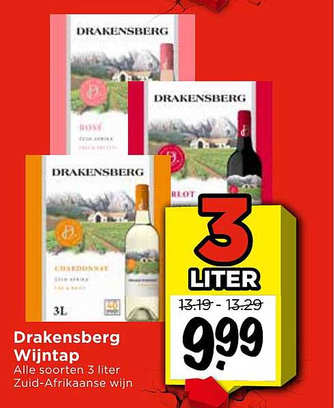 Drakensberg Wijntap 3 liter