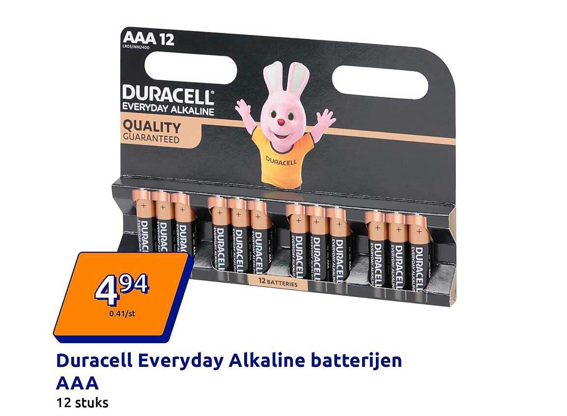 Duracell Everyday Alkaline batterijen AAA