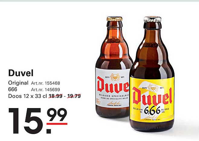 Duvel - Doos 12 x 33 cl