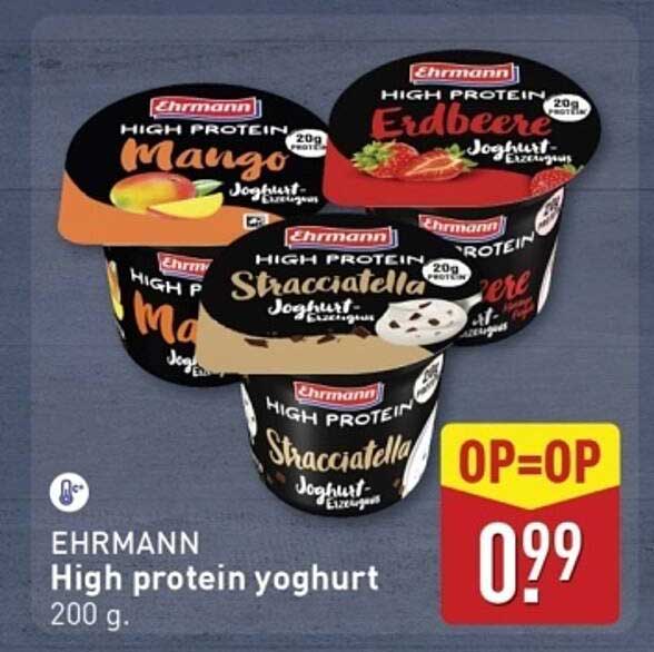 EHRMANN High protein yoghurt 200 g.