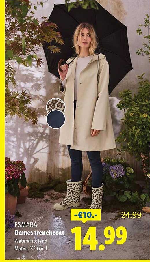 Esmara Dames trenchcoat