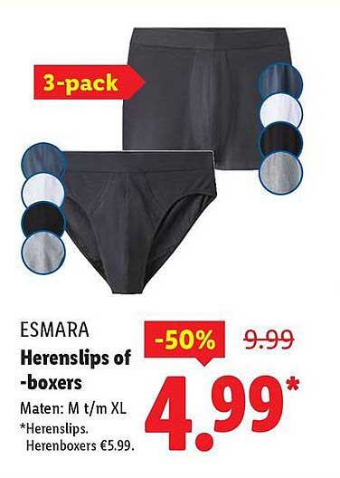 ESMARA Herenslips of -boxers