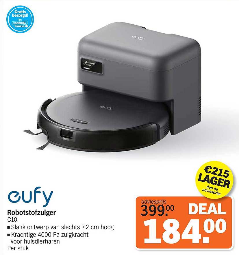 Eufy Robotstofzuiger C10