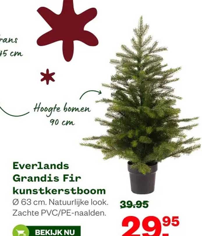 Everlands Grandis Fir kunstkerstboom