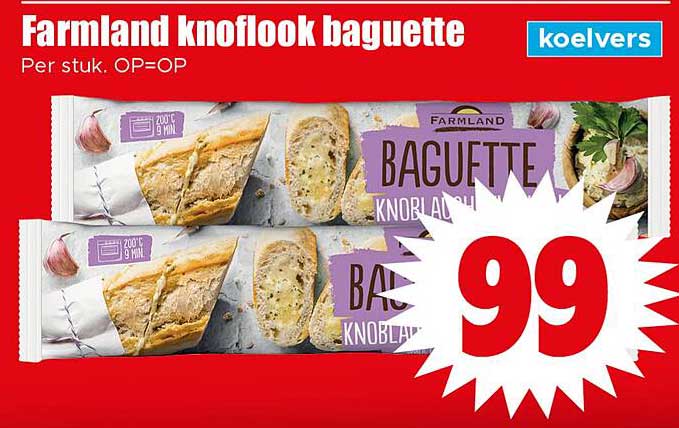 Farmland knoflook baguette